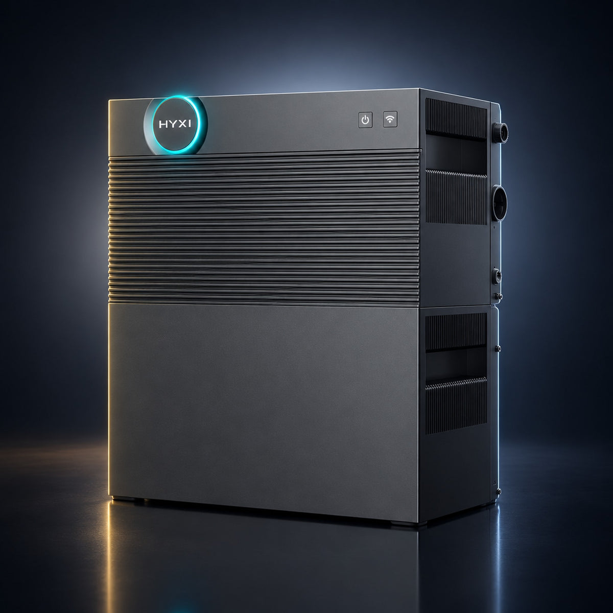 HYXI Halo plug-and-play thuisbatterij, vooraanzicht