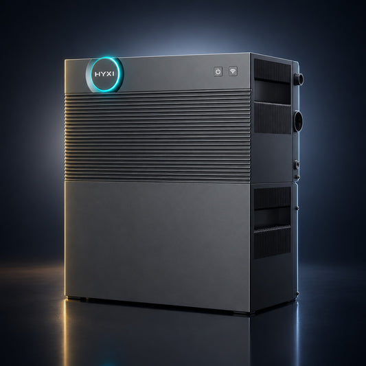 HYXI Halo plug-and-play thuisbatterij, vooraanzicht